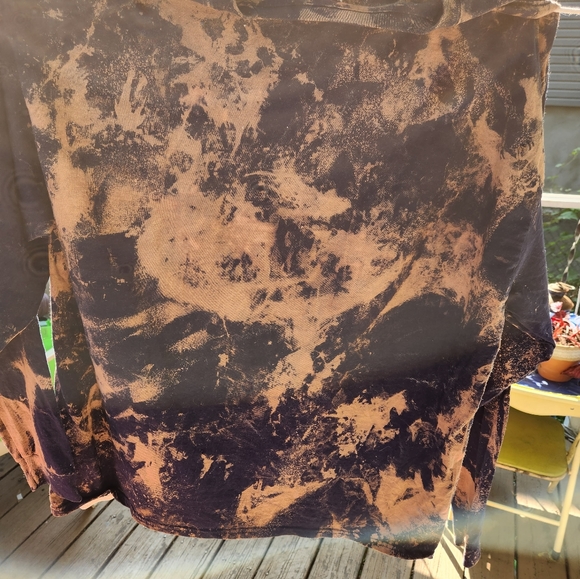 Custom Bleach Reverse Tie Dye Long Sleeve Shirt - Picture 5 of 6